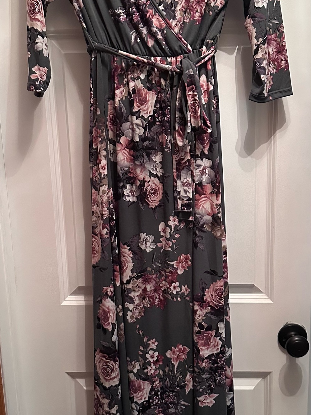 Pinkblush Floral Maxi Wrap Dress
